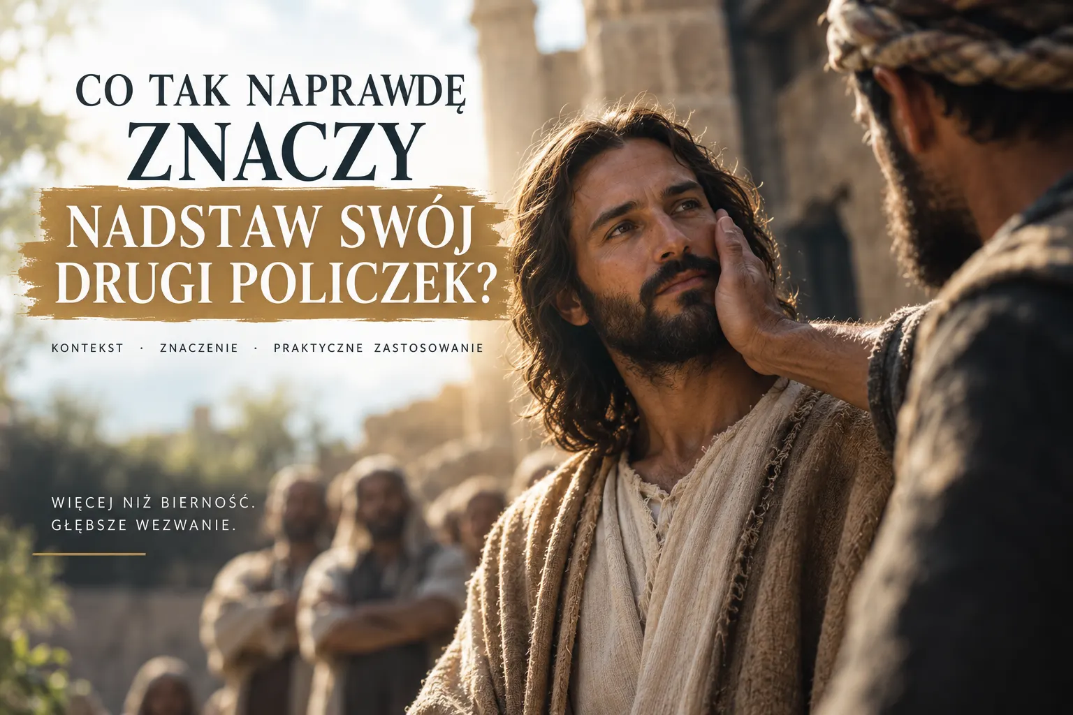 Co tak naprawdę znaczy "nadstaw swój drugi policzek" ?